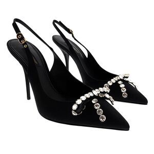 👠Dolce & Gabbana crystal sling back heels- NWT AND BOx! 🎁